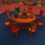 Large medieval castle conference roomPreview